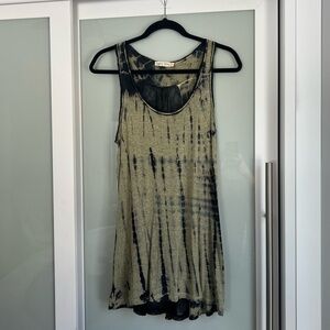 Gypsy Daisy Lightweight Lace Back Tie-Dye Scoop Tank